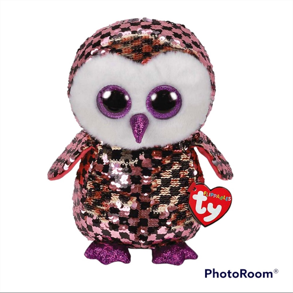 🦉 TY BEANIE BABY FLIPPABLE SEQUINS OWL 🦉